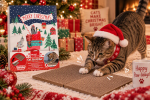 Christmas Cardboard Cat Scratcher