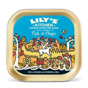 Lilys Kitchen Fish And Chips Foil Tray.