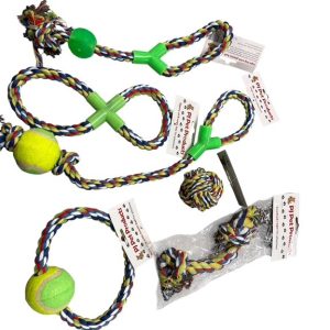 Set Rope & Ball Dog Toys