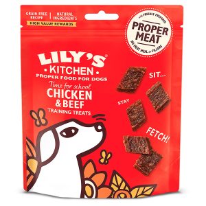 Lilys Kitchen Time For School Chicken And Beef Training Treats.