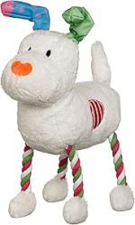Good Boy Snowdog Hug Tug large Dog toy