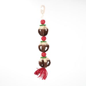 Loofa Xmas Pudding Garland