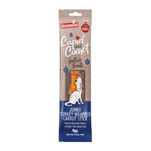 Cupid & Comet Jumbo Turkey Wrapped Carrot Stick