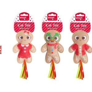 Set of 3 Cat Kitten Christmas Ginger Bread Toys