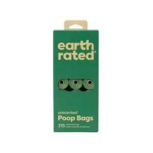 Earth Rated Unscented Poop Bag Rolls - 315 Pack.