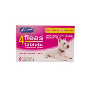 Johnsons Small Dog Flea Tablets - 6 Pack