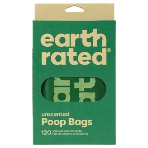 Earth Rated Unscented Poop Bags - 120 Pack.