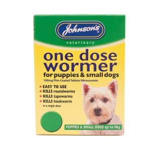 Johnsons Puppy & Small Dog Wormer.