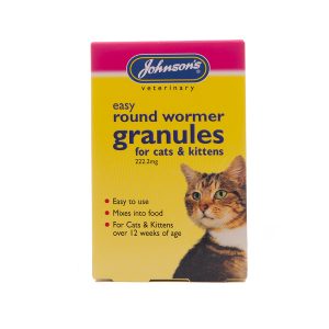Johnsons Cat Wormer Granules.