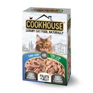 Cookhouse Luxury Cat Food Tuna Loin And Tuna Loin With Sardine.