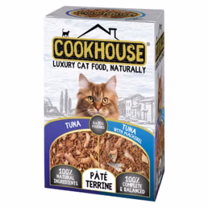 Cookhouse Luxury Cat Food Tuna And Tuna With Mackerel Pate Terrine.