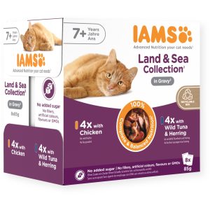 Iams Land And Sea Collection In Gravy - Senior Cat
